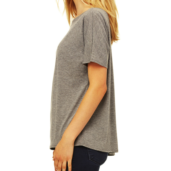 Orange Theory Bella Ladies Slouchy Tee teal splat - Picture 2 of 3